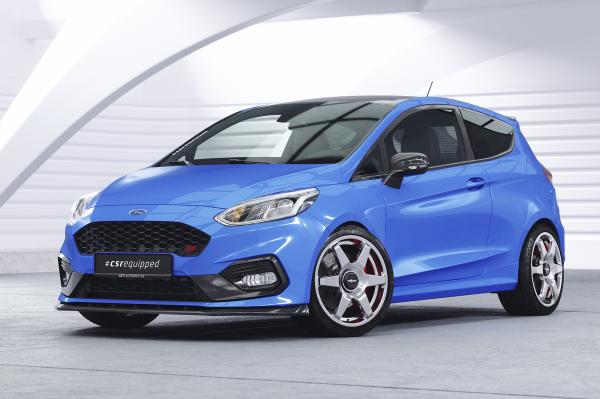 CSR Frontspoiler | Cup-Spoilerlippe mit ABE für Ford Fiesta MK8 ST/ST-Line CSL409-S schwarz matt strukturiert (keine Lackierung erforderlich)
