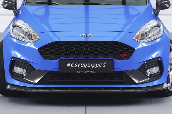 CSR Frontspoiler | Cup-Spoilerlippe mit ABE für Ford Fiesta MK8 ST/ST-Line CSL409-S schwarz matt strukturiert (keine Lackierung erforderlich)