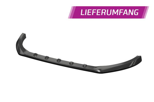 CSR Frontspoiler | Cup-Spoilerlippe mit ABE für Ford Fiesta MK8 ST/ST-Line CSL409-S schwarz matt strukturiert (keine Lackierung erforderlich)