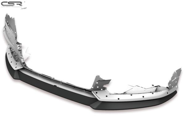 CSR Frontspoiler | Cup-Spoilerlippe mit ABE für Audi A6 C7 4G S-Line/ S6 C7 4G CSL410-M Carbon Look matt strukturiert (keine Lackierung erforderlich)