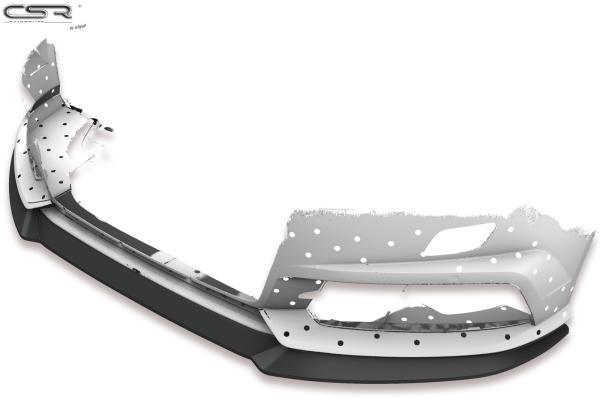 CSR Frontspoiler | Cup-Spoilerlippe mit ABE für Audi A6 C7 4G S-Line/ S6 C7 4G CSL410-M Carbon Look matt strukturiert (keine Lackierung erforderlich)