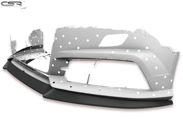 CSR Frontspoiler | Cup-Spoilerlippe mit ABE für Audi A6 C7 4G S-Line/ S6 C7 4G CSL410-M Carbon Look matt strukturiert (keine Lackierung erforderlich)