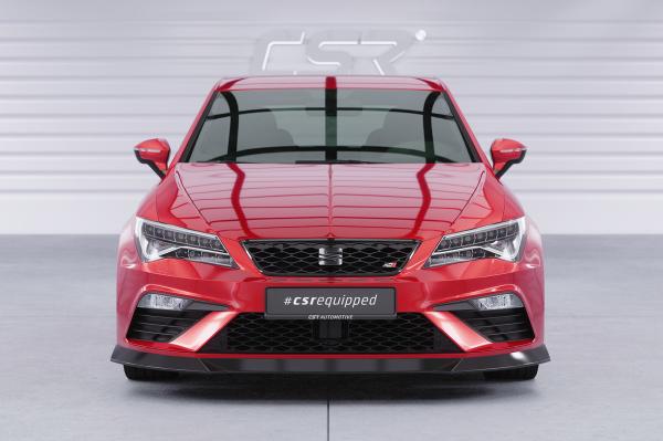 CSR Frontspoiler | Cup-Spoilerlippe mit ABE für Seat Leon 3 (Typ 5F) Cupra/FR CSL411-L Lackierung erforderlich (schwarz matt)