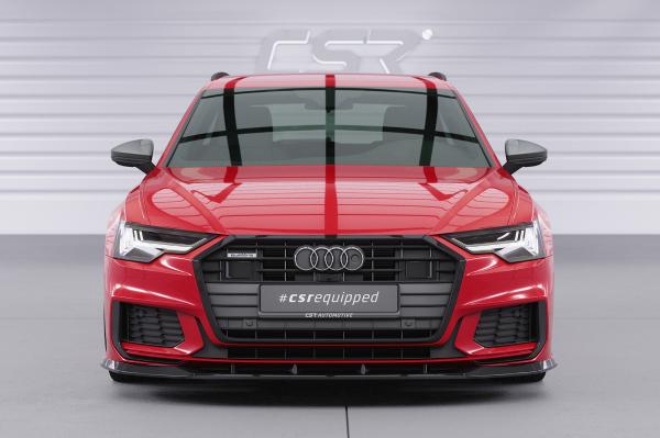 CSR Frontspoiler | Cup-Spoilerlippe mit ABE für Audi A6 S-Line / S6 C8 (Typ 4K/F2) CSL413-G Glossy schwarz glänzend (keine Lackierung erforderlich)