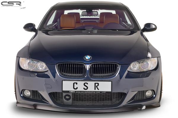 CSR Frontspoiler | Cup-Spoilerlippe mit ABE für BMW 3er E92 / E93 M-Paket CSL418-C Carbon Look glänzend (keine Lackierung erforderlich)