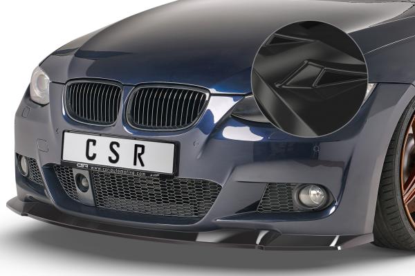 CSR Frontspoiler | Cup-Spoilerlippe mit ABE für BMW 3er E92 / E93 M-Paket CSL418-G Glossy schwarz glänzend (keine Lackierung erforderlich)