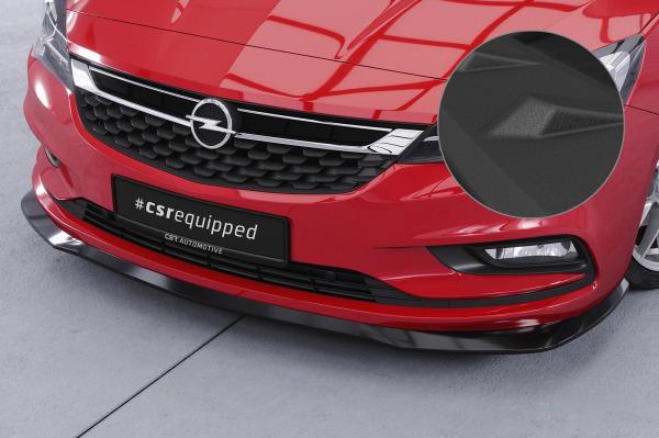 CSR Frontspoiler | Cup-Spoilerlippe mit ABE für Opel Astra K CSL419-S schwarz matt strukturiert (keine Lackierung erforderlich)
