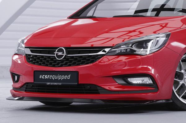 CSR Frontspoiler | Cup-Spoilerlippe mit ABE für Opel Astra K CSL419-L schwarz matt (Lackierung erforderlich)