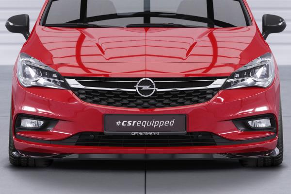 CSR Frontspoiler | Cup-Spoilerlippe mit ABE für Opel Astra K CSL419-L schwarz matt (Lackierung erforderlich)