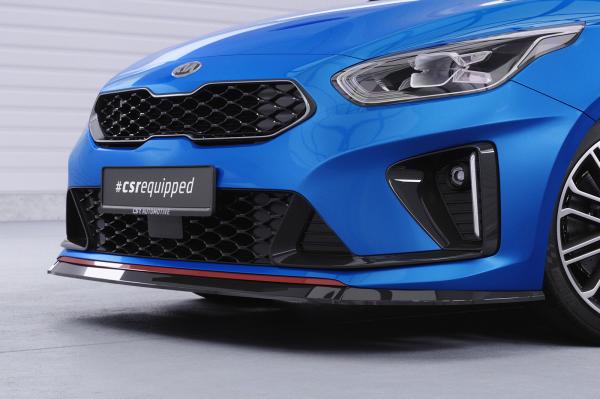 CSR Frontspoiler | Cup-Spoilerlippe mit ABE für Kia Ceed / ProCeed (CD) GT CSL422-L schwarz matt (Lackierung erforderlich)