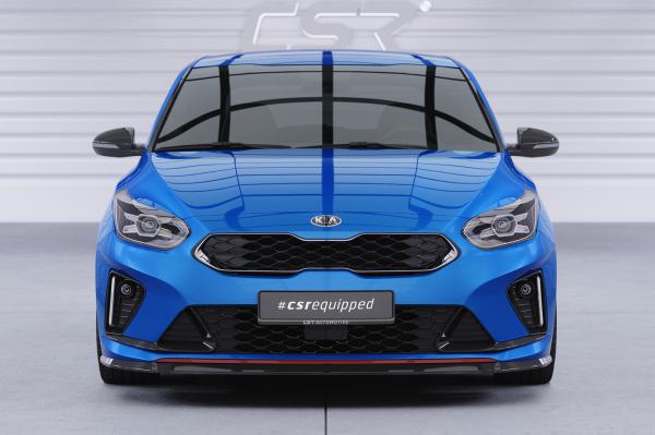 CSR Frontspoiler | Cup-Spoilerlippe mit ABE für Kia Ceed / ProCeed (CD) GT CSL422-L schwarz matt (Lackierung erforderlich)