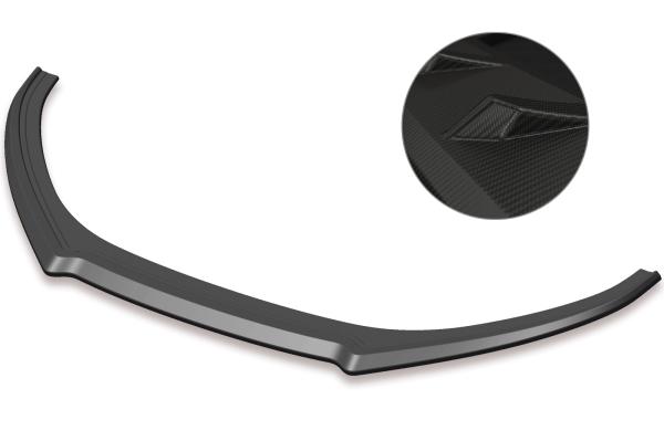 CSR Frontspoiler | Cup-Spoilerlippe mit ABE für VW Polo V R WRC Street CSL424-M Carbon Look matt strukturiert (keine Lackierung erforderlich)