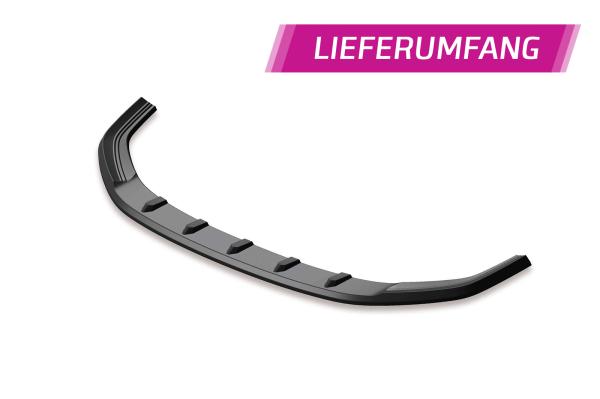 CSR Frontspoiler | Cup-Spoilerlippe mit ABE für VW Polo VI 2G (Typ AW) GTI / R-Line CSL425-M Carbon Look matt strukturiert (keine Lackierung erforderlich)