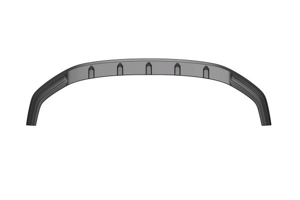CSR Frontspoiler | Cup-Spoilerlippe mit ABE für VW Polo VI 2G (Typ AW) GTI / R-Line CSL425-M Carbon Look matt strukturiert (keine Lackierung erforderlich)