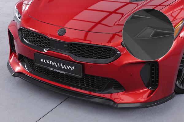 CSR Frontspoiler | Cup-Spoilerlippe mit ABE für Kia Stinger GT CSL426-L Lackierung erforderlich (schwarz matt)
