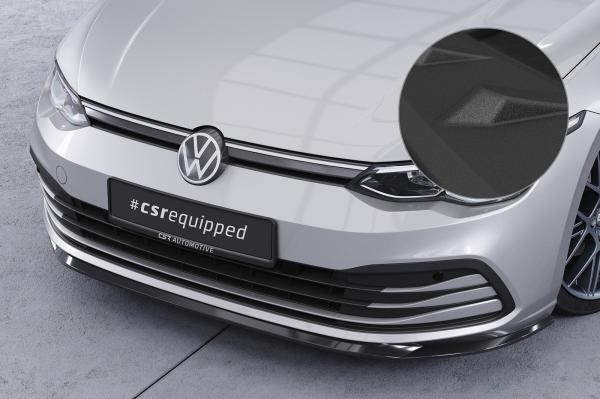 CSR Frontspoiler | Cup-Spoilerlippe mit ABE für VW Golf 8 (Typ CD) CSL428-S Strukturiert schwarz matt (keine Lackierung erforderlich)