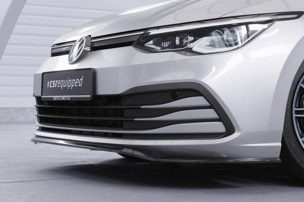 CSR Frontspoiler | Cup-Spoilerlippe mit ABE für VW Golf 8 (Typ CD) CSL428-L Lackierung erforderlich (schwarz matt)