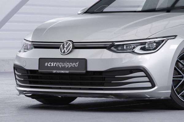 CSR Frontspoiler | Cup-Spoilerlippe mit ABE für VW Golf 8 (Typ CD) CSL428-L Lackierung erforderlich (schwarz matt)