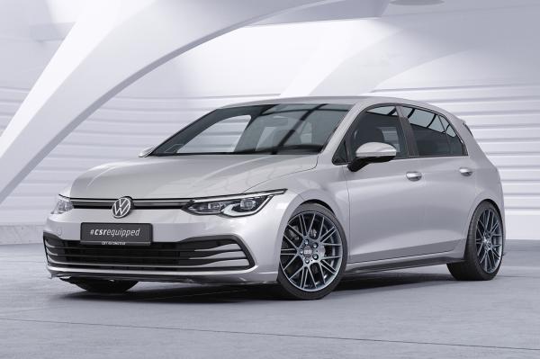 CSR Frontspoiler | Cup-Spoilerlippe mit ABE für VW Golf 8 (Typ CD) CSL428-L Lackierung erforderlich (schwarz matt)