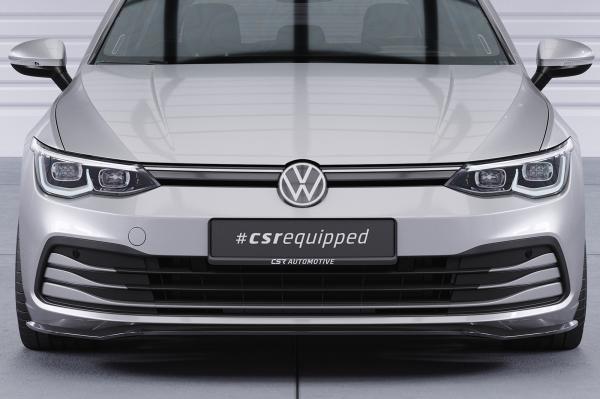 CSR Frontspoiler | Cup-Spoilerlippe mit ABE für VW Golf 8 (Typ CD) CSL428-L Lackierung erforderlich (schwarz matt)