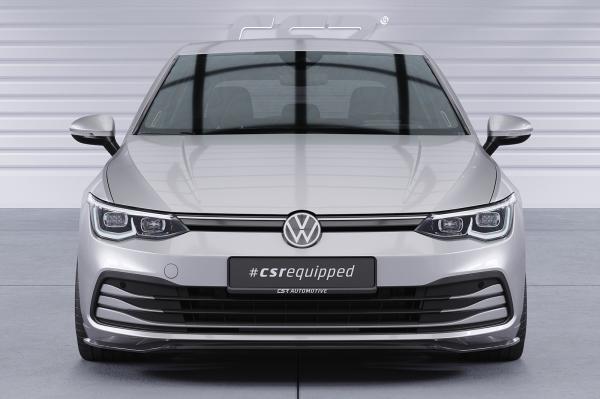 CSR Frontspoiler | Cup-Spoilerlippe mit ABE für VW Golf 8 (Typ CD) CSL428-L Lackierung erforderlich (schwarz matt)