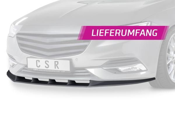 CSR Frontspoiler | Cup-Spoilerlippe mit ABE für Opel Insignia B CSL431-L schwarz matt (Lackierung erforderlich)