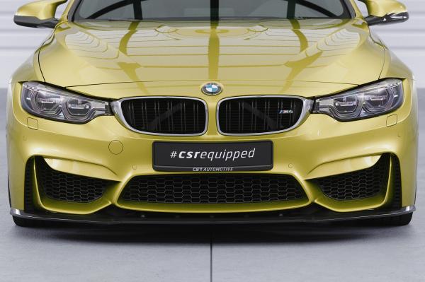 CSR Frontspoiler | Cup-Spoilerlippe mit ABE für BMW M3/M4 F80/F82/F83 CSL433-C Carbon Look glänzend (keine Lackierung erforderlich)