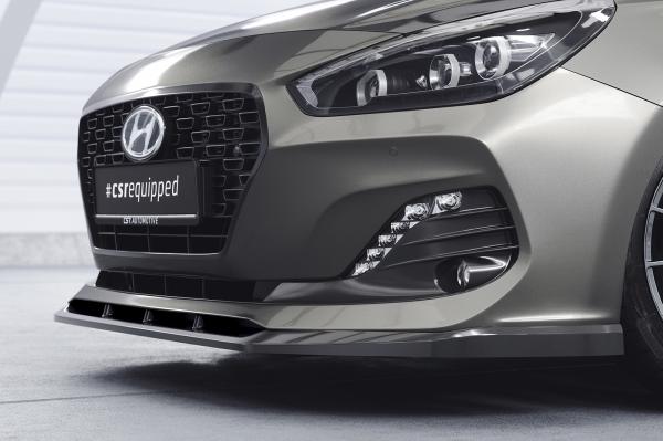 CSR Frontspoiler | Cup-Spoilerlippe mit ABE für Hyundai I30 (PD) CSL434-L schwarz matt (Lackierung erforderlich)