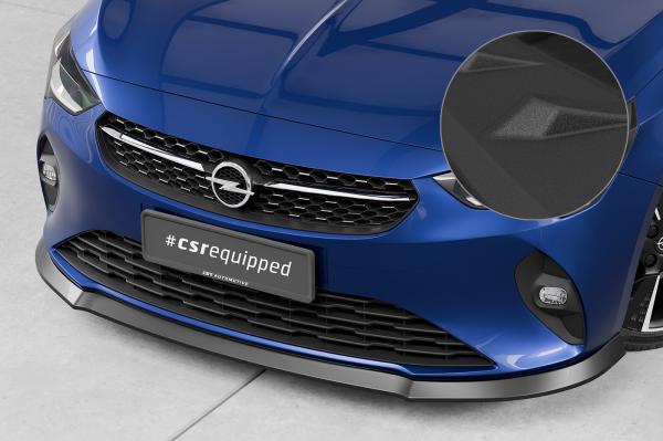 CSR Frontspoiler | Cup-Spoilerlippe mit ABE für Opel Corsa F CSL435-S schwarz matt strukturiert (keine Lackierung erforderlich)