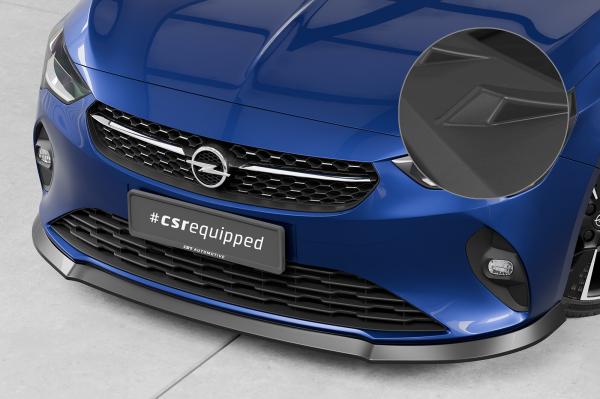 CSR Frontspoiler | Cup-Spoilerlippe mit ABE für Opel Corsa F CSL435-L schwarz matt (Lackierung erforderlich)
