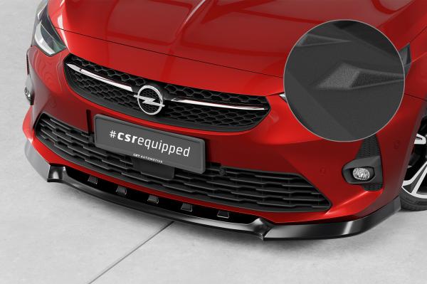 CSR Frontspoiler | Cup-Spoilerlippe mit ABE für Opel Corsa F GS-Line CSL436-S schwarz matt strukturiert (keine Lackierung erforderlich)
