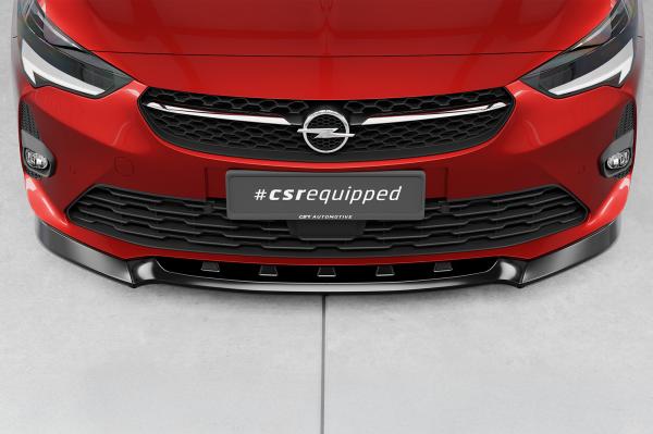 CSR Frontspoiler | Cup-Spoilerlippe mit ABE für Opel Corsa F GS-Line CSL436-M Carbon Look matt strukturiert (keine Lackierung erforderlich)