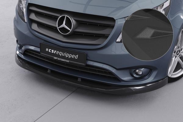 CSR Frontspoiler | Cup-Spoilerlippe mit ABE für Mercedes-Benz Vito 447 CSL439-S schwarz matt strukturiert (keine Lackierung erforderlich)
