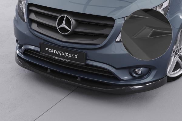 CSR Frontspoiler | Cup-Spoilerlippe mit ABE für Mercedes-Benz Vito 447 CSL439-L schwarz matt (Lackierung erforderlich)