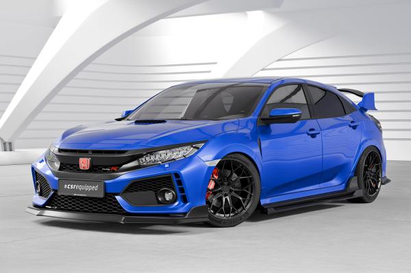 CSR Frontspoiler | Cup-Spoilerlippe mit ABE für Honda Civic FK8 Type R CSL440-G Glossy schwarz Hochglanz (keine Lackierung erforderlich)