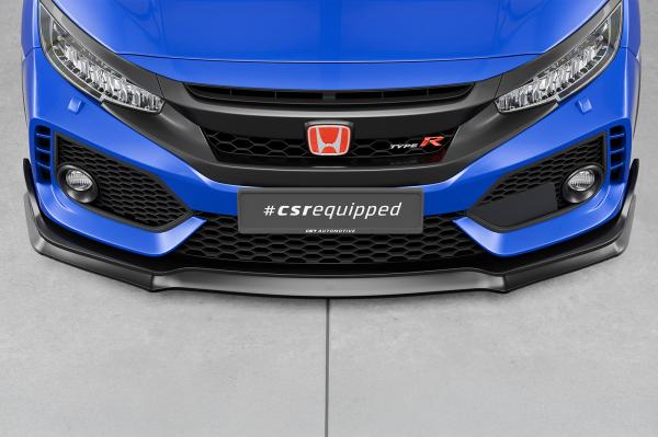 CSR Frontspoiler | Cup-Spoilerlippe mit ABE für Honda Civic FK8 Type R CSL440-G Glossy schwarz Hochglanz (keine Lackierung erforderlich)