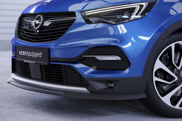 CSR Frontspoiler | Cup-Spoilerlippe mit ABE für Opel Grandland X CSL441-G Glossy schwarz Hochglanz (keine Lackierung erforderlich)
