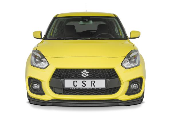 CSR Frontspoiler | Cup-Spoilerlippe mit ABE für Suzuki Swift 6 (RZ/AZ) Sport CSL442-M Carbon Look matt strukturiert (keine Lackierung erforderlich)