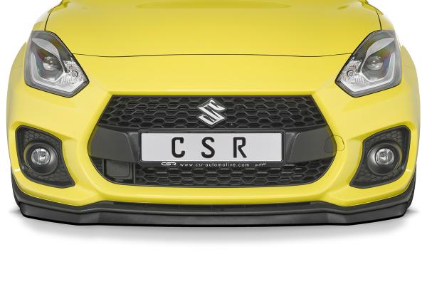 CSR Frontspoiler | Cup-Spoilerlippe mit ABE für Suzuki Swift 6 (RZ/AZ) Sport CSL442-C Carbon Look glänzend (keine Lackierung erforderlich)