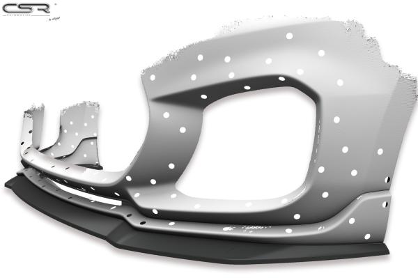 CSR Frontspoiler | Cup-Spoilerlippe mit ABE für Suzuki Swift 6 (RZ/AZ) Sport CSL442-M Carbon Look matt strukturiert (keine Lackierung erforderlich)