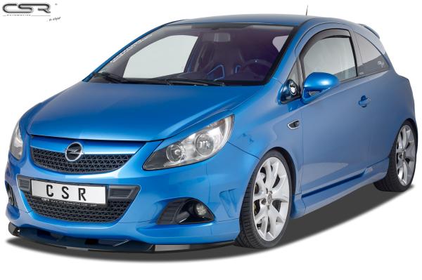 CSR Frontspoiler | Cup-Spoilerlippe mit ABE für Opel Corsa D OPC CSL443-S schwarz matt strukturiert (keine Lackierung erforderlich)