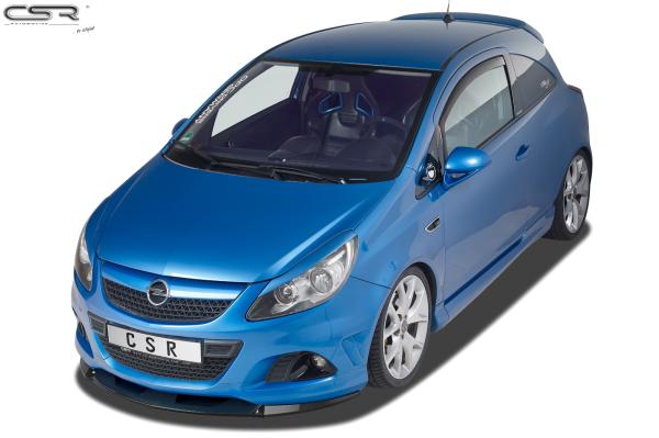 CSR Frontspoiler | Cup-Spoilerlippe mit ABE für Opel Corsa D OPC CSL443-S schwarz matt strukturiert (keine Lackierung erforderlich)