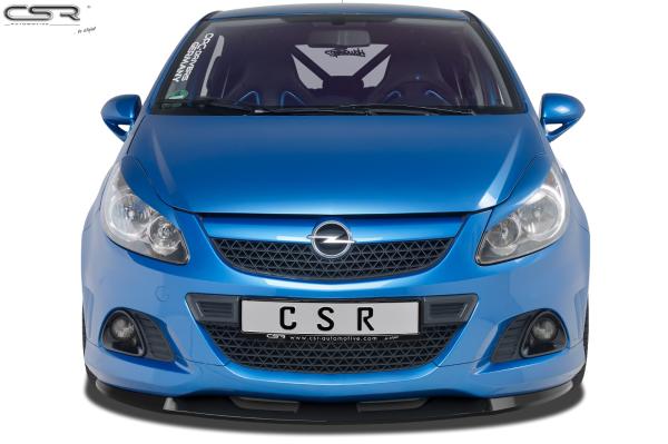 CSR Frontspoiler | Cup-Spoilerlippe mit ABE für Opel Corsa D OPC CSL443-S schwarz matt strukturiert (keine Lackierung erforderlich)