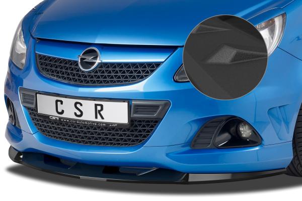 CSR Frontspoiler | Cup-Spoilerlippe mit ABE für Opel Corsa D OPC CSL443-S schwarz matt strukturiert (keine Lackierung erforderlich)