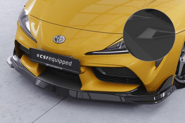 CSR Frontspoiler | Cup-Spoilerlippe mit ABE für Toyota GR Supra (A90) CSL446-S schwarz matt strukturiert (keine Lackierung erforderlich)