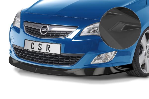 CSR Frontspoiler | Cup-Spoilerlippe mit ABE für Opel Astra J CSL447-L schwarz matt (Lackierung erforderlich)