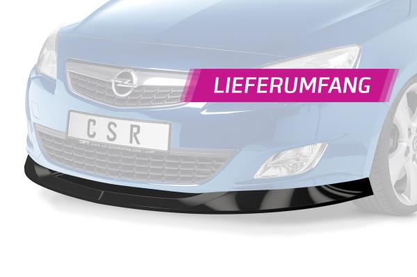 CSR Frontspoiler | Cup-Spoilerlippe mit ABE für Opel Astra J CSL447-L schwarz matt (Lackierung erforderlich)