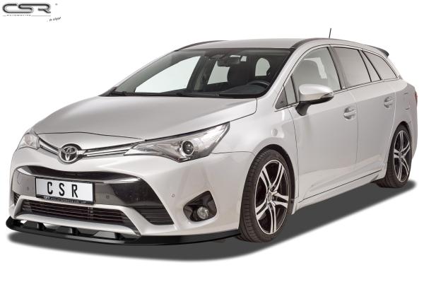 CSR Frontspoiler | Cup-Spoilerlippe mit ABE für Toyota Avensis (T27) CSL449-L schwarz matt (Lackierung erforderlich)