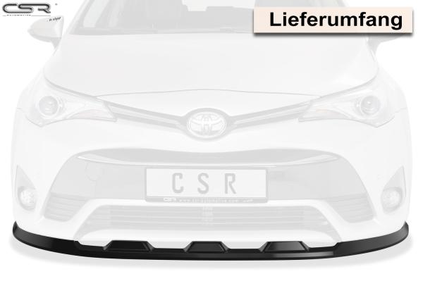CSR Frontspoiler | Cup-Spoilerlippe mit ABE für Toyota Avensis (T27) CSL449-L schwarz matt (Lackierung erforderlich)