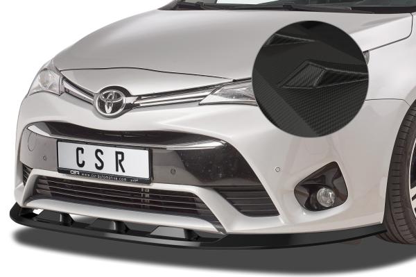 CSR Frontspoiler | Cup-Spoilerlippe mit ABE für Toyota Avensis (T27) CSL449-M Carbon Look matt strukturiert (keine Lackierung erforderlich)